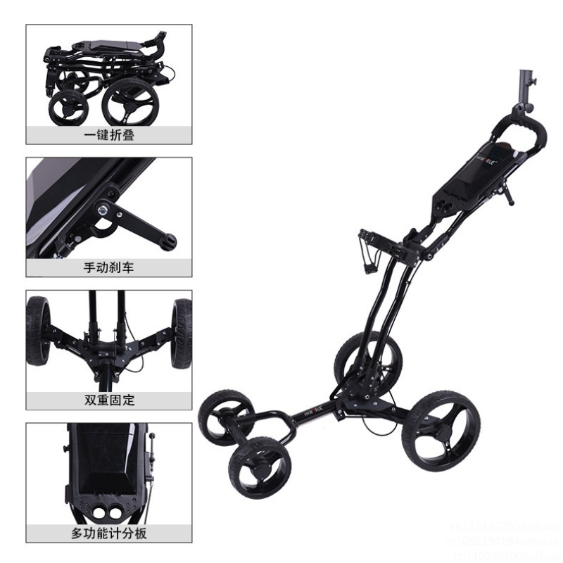Golf Push Cart Swivel Foldable - đánh giá và giá Golf Bag Stand Cart