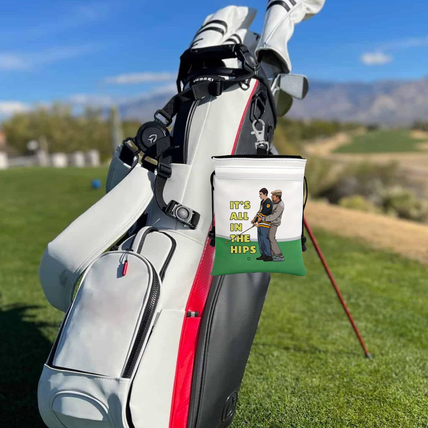 Funny Golf Valuables Pouch, PU - đánh giá và giá Golf Bag Stand Cart